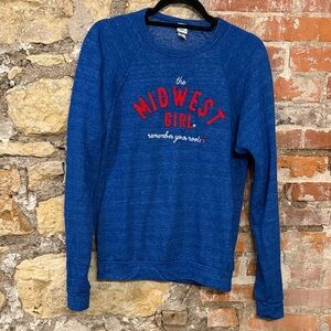 Blue Midwest Girl Sweater